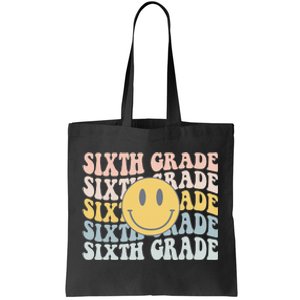 Retro Sixth Grade Teacher First Day Of School 6th Grade Tote Bag