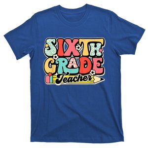 Retro Sixth Grade Teacher Back To School Meaningful Gift T-Shirt