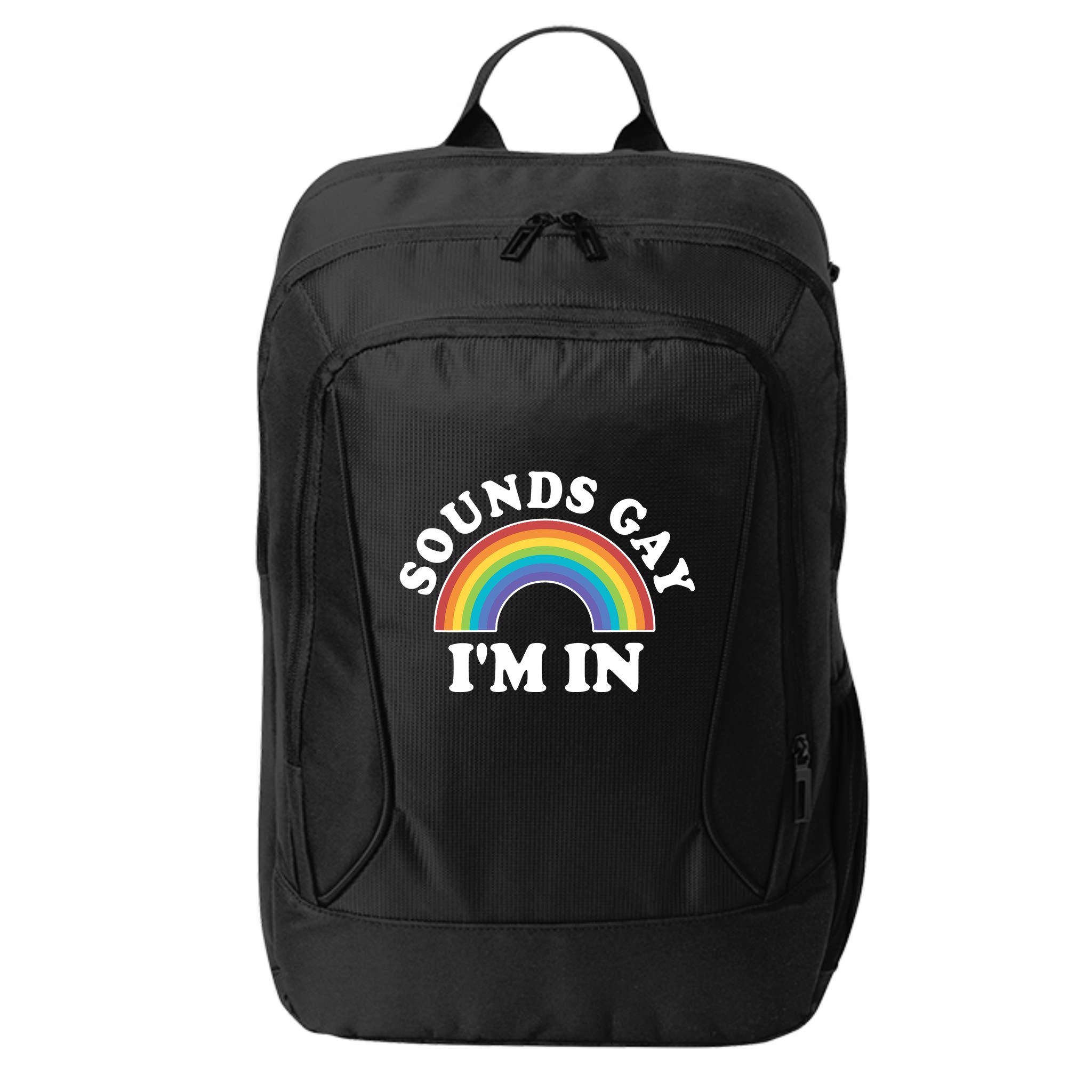 Rainbow Sounds Gay I'm In Gay Pride LGBT City Backpack
