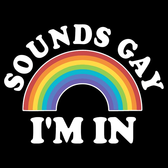 Rainbow Sounds Gay I'm In Gay Pride LGBT Drawstring Bag