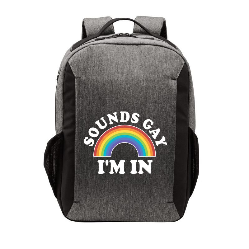 Rainbow Sounds Gay I'm In Gay Pride LGBT Vector Backpack