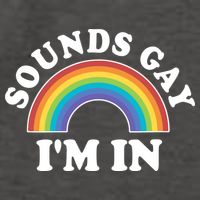 Rainbow Sounds Gay I'm In Gay Pride LGBT Vector Backpack
