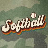 Retro Softball Graphic Softball Legacy Tie Dye Trucker Hat