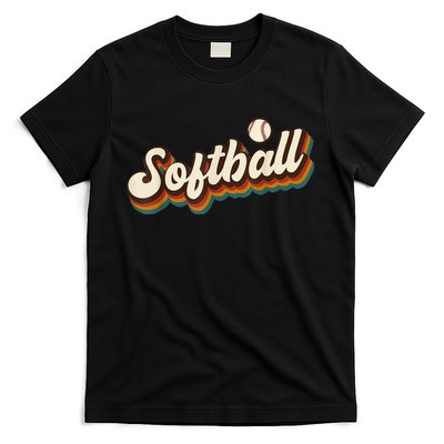 Retro Softball Graphic Softball T-Shirt