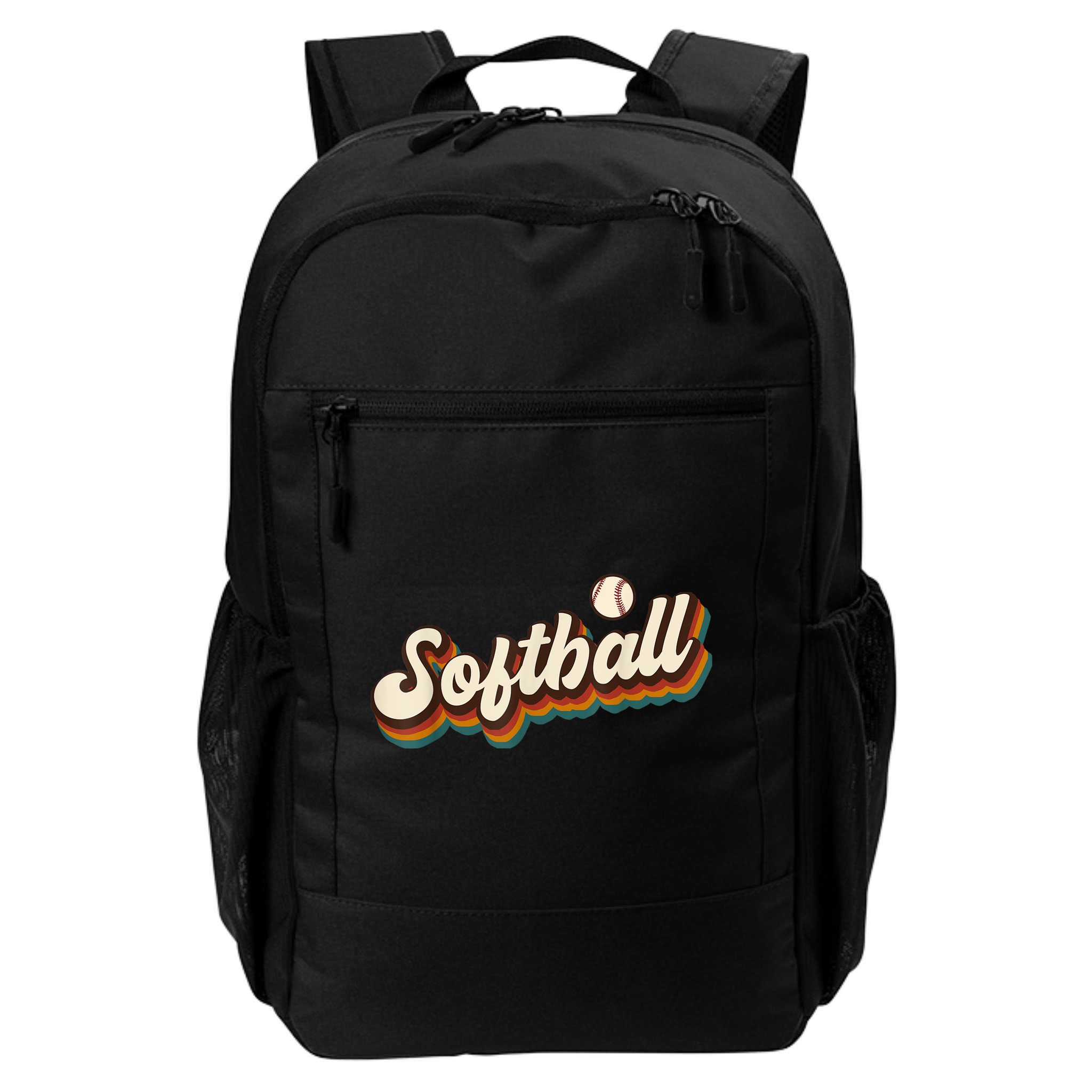 Retro Softball Graphic Softball Backpack
