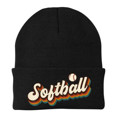 Retro Softball Graphic Softball Beanie