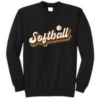 Retro Softball Graphic Softball Tall Sweatshirt