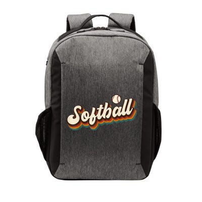 Retro Softball Graphic Softball Vector Backpack