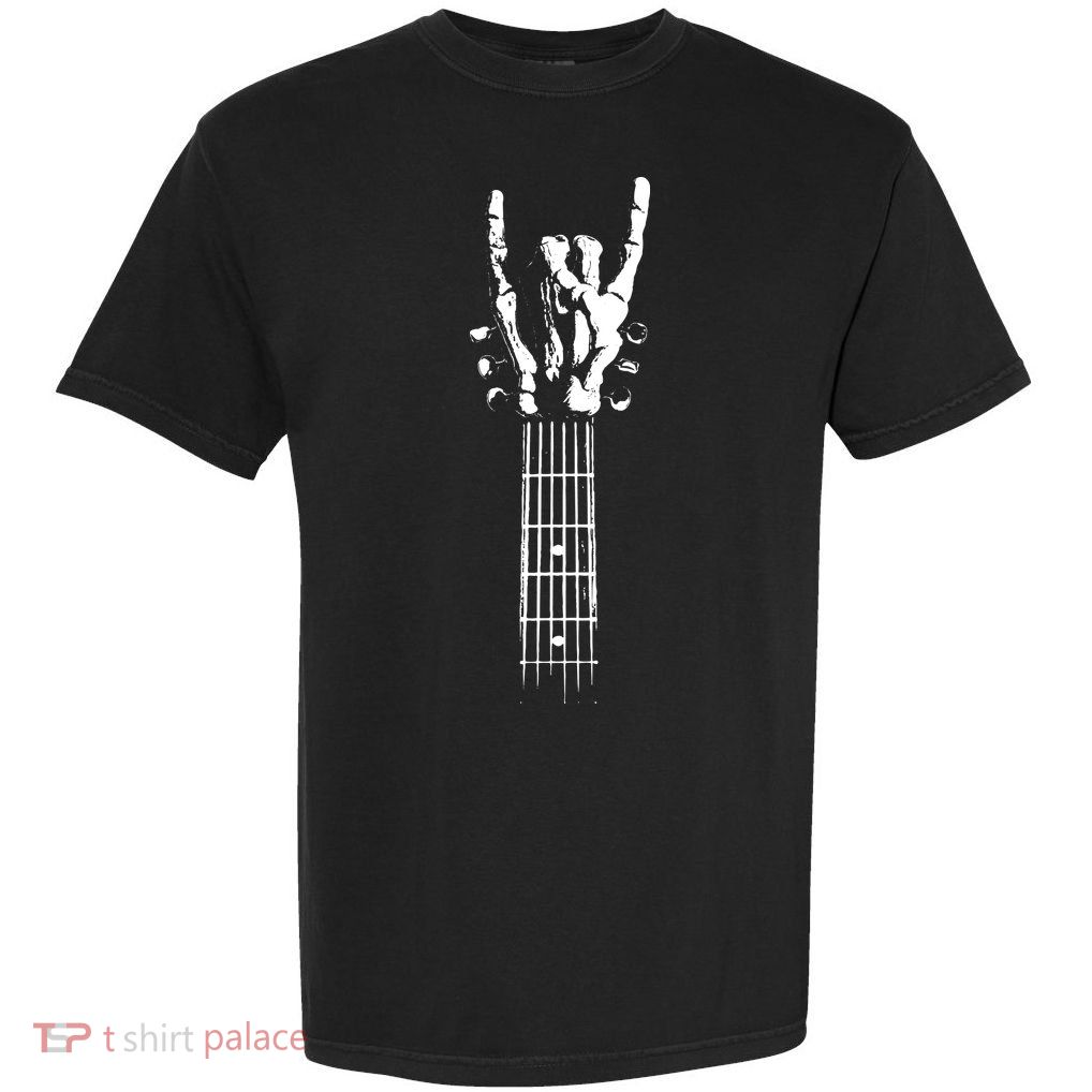 Rock Skeleton Guitar Garment-Dyed Heavyweight T-Shirt