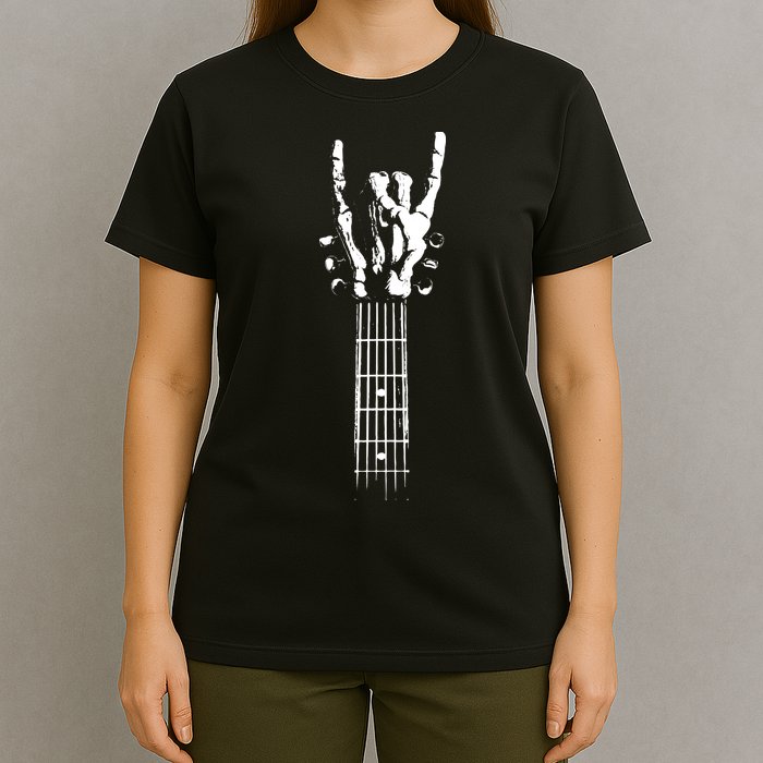 Rock Skeleton Guitar T-Shirt