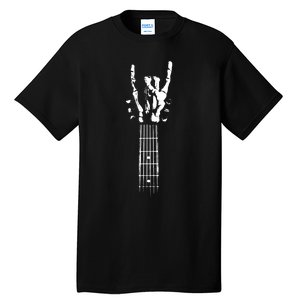 Rock Skeleton Guitar Tall T-Shirt