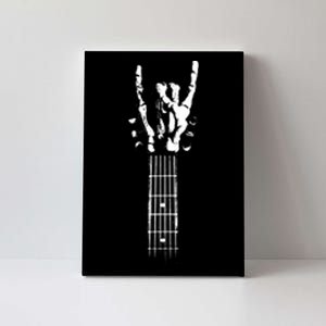 Rock Skeleton Guitar Canvas