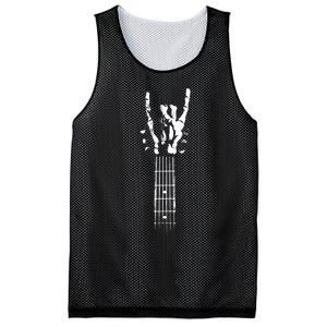 Rock Skeleton Guitar Mesh Reversible Basketball Jersey Tank