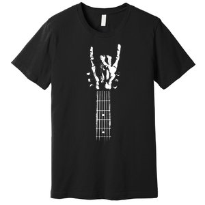 Rock Skeleton Guitar Premium T-Shirt