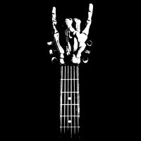 Rock Skeleton Guitar Baby Bodysuit
