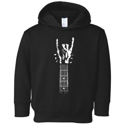 Rock Skeleton Guitar Toddler Hoodie