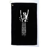 Rock Skeleton Guitar Golf Towel