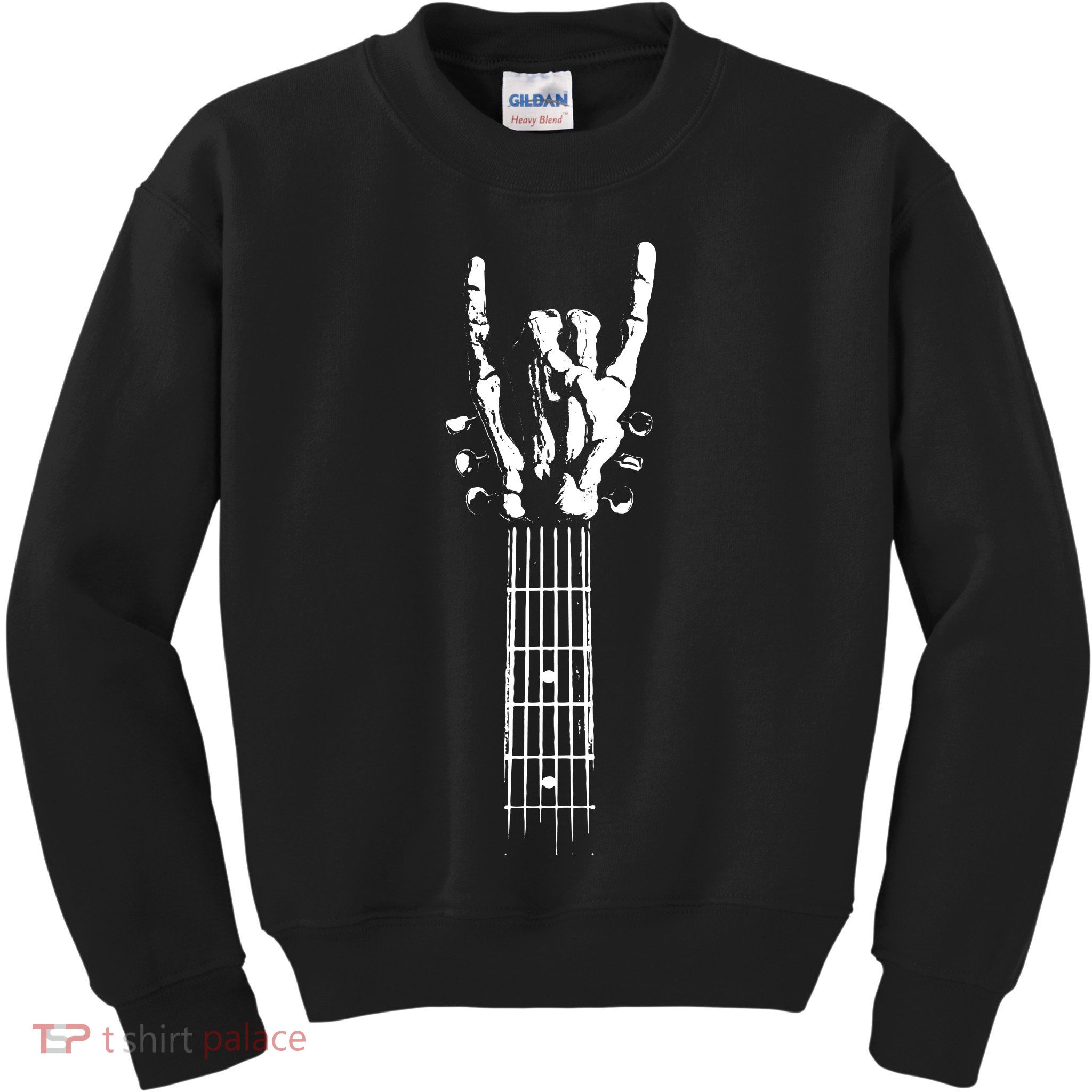 Rock Skeleton Guitar Kids Sweatshirt