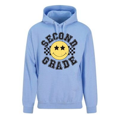 Retro Second Grade Smile Face Back To School Teacher Student Unisex Surf Hoodie