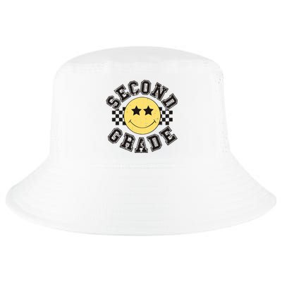 Retro Second Grade Smile Face Back To School Teacher Student Cool Comfort Performance Bucket Hat