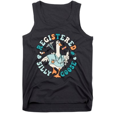 Registered Silly Goose Nursing Student Nurse Practitioner Tank Top