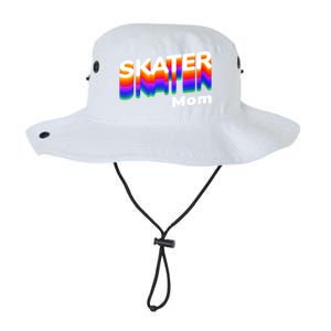 Retro Skateboarding Gamer Mom 80s Rainbow Style Skater Mom Gift Legacy Cool Fit Booney Bucket Hat