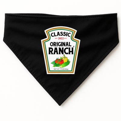 Ranch Sauce Green Salad Dressing Halloween Costume Matching USA-Made Doggie Bandana