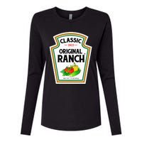 Ranch Sauce Green Salad Dressing Halloween Costume Matching Womens Cotton Relaxed Long Sleeve T-Shirt