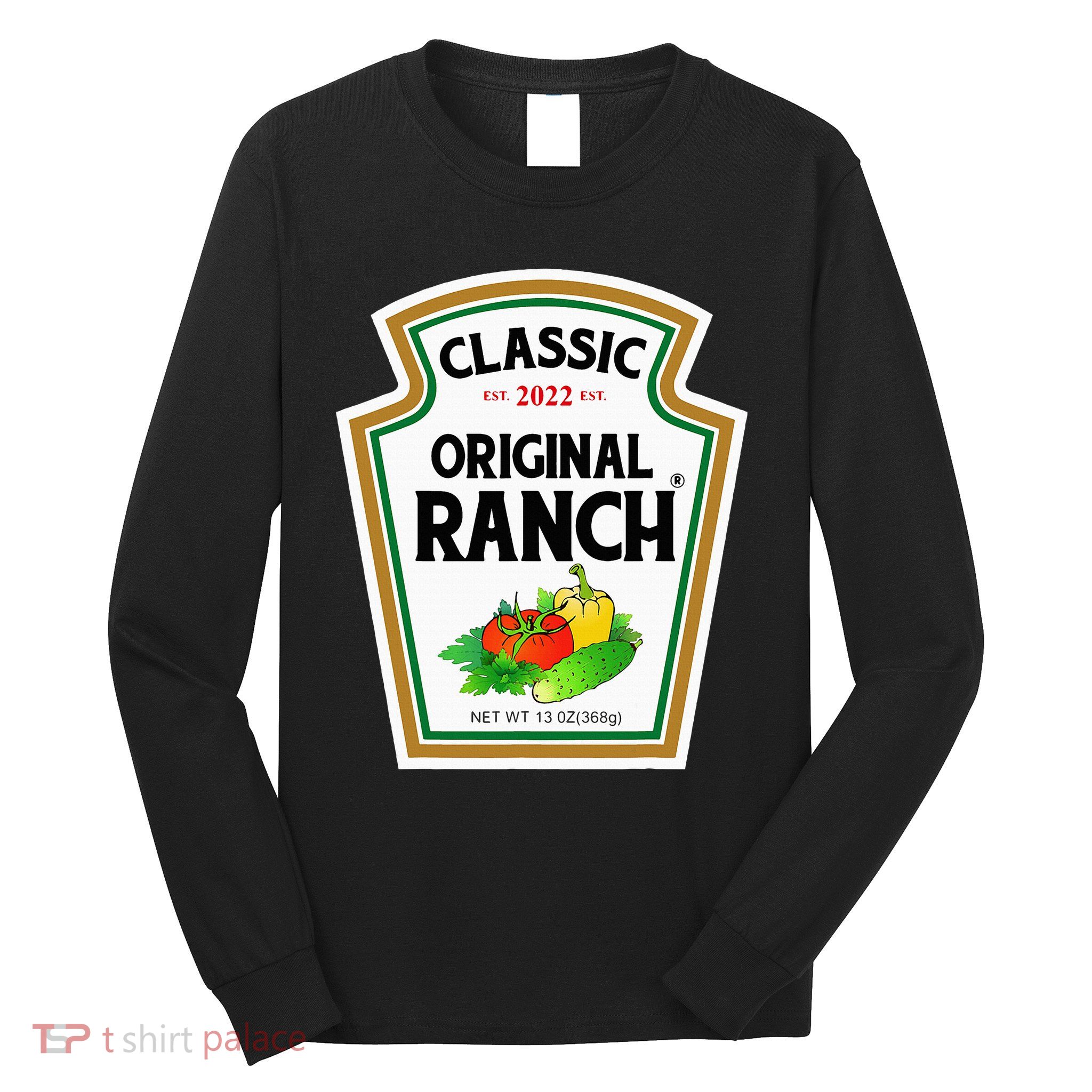 Ranch Sauce Green Salad Dressing Halloween Costume Matching Long Sleeve Shirt