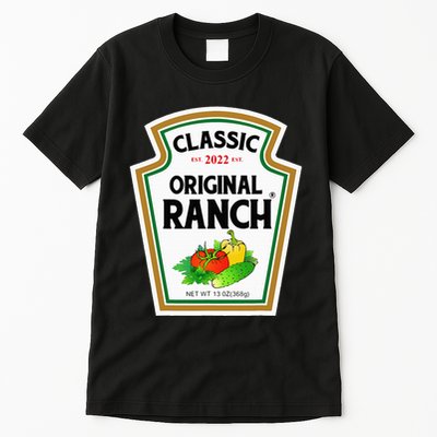 Ranch Sauce Green Salad Dressing Halloween Costume Matching Tall T-Shirt