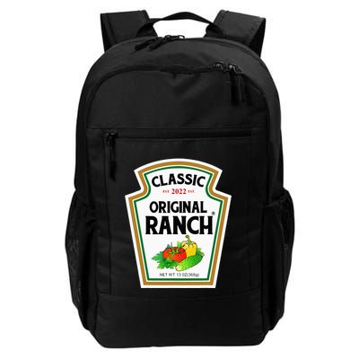 Ranch Sauce Green Salad Dressing Halloween Costume Matching Backpack