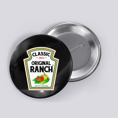 Ranch Sauce Green Salad Dressing Halloween Costume Matching Button