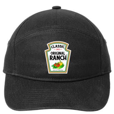 Ranch Sauce Green Salad Dressing Halloween Costume Matching 7-Panel Snapback Hat