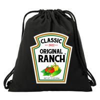 Ranch Sauce Green Salad Dressing Halloween Costume Matching Drawstring Bag