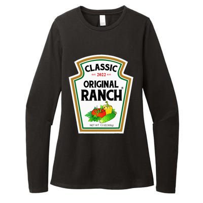 Ranch Sauce Green Salad Dressing Halloween Costume Matching Womens CVC Long Sleeve Shirt