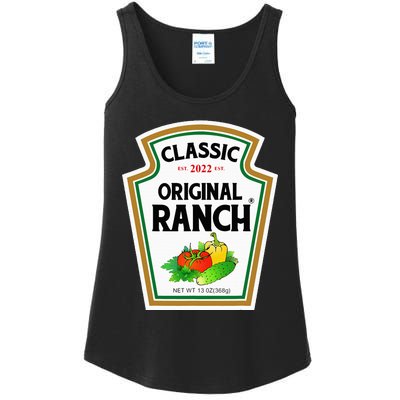 Ranch Sauce Green Salad Dressing Halloween Costume Matching Ladies Essential Tank