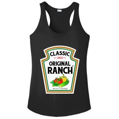 Ranch Sauce Green Salad Dressing Halloween Costume Matching Ladies PosiCharge Competitor Racerback Tank