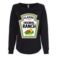 Ranch Sauce Green Salad Dressing Halloween Costume Matching Womens California Wash Sweatshirt