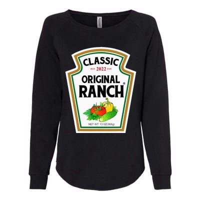 Ranch Sauce Green Salad Dressing Halloween Costume Matching Womens California Wash Sweatshirt