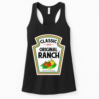 Ranch Sauce Green Salad Dressing Halloween Costume Matching Women's Racerback Tank