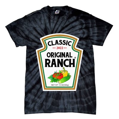 Ranch Sauce Green Salad Dressing Halloween Costume Matching Tie-Dye T-Shirt