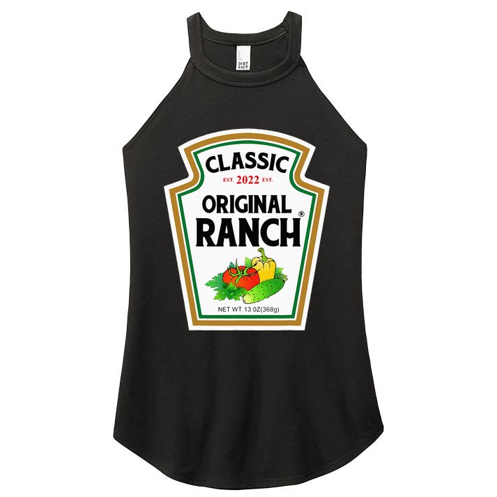 Ranch Sauce Green Salad Dressing Halloween Costume Matching Women's Perfect Tri Rocker Tank