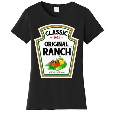 Ranch Sauce Green Salad Dressing Halloween Costume Matching Women's T-Shirt