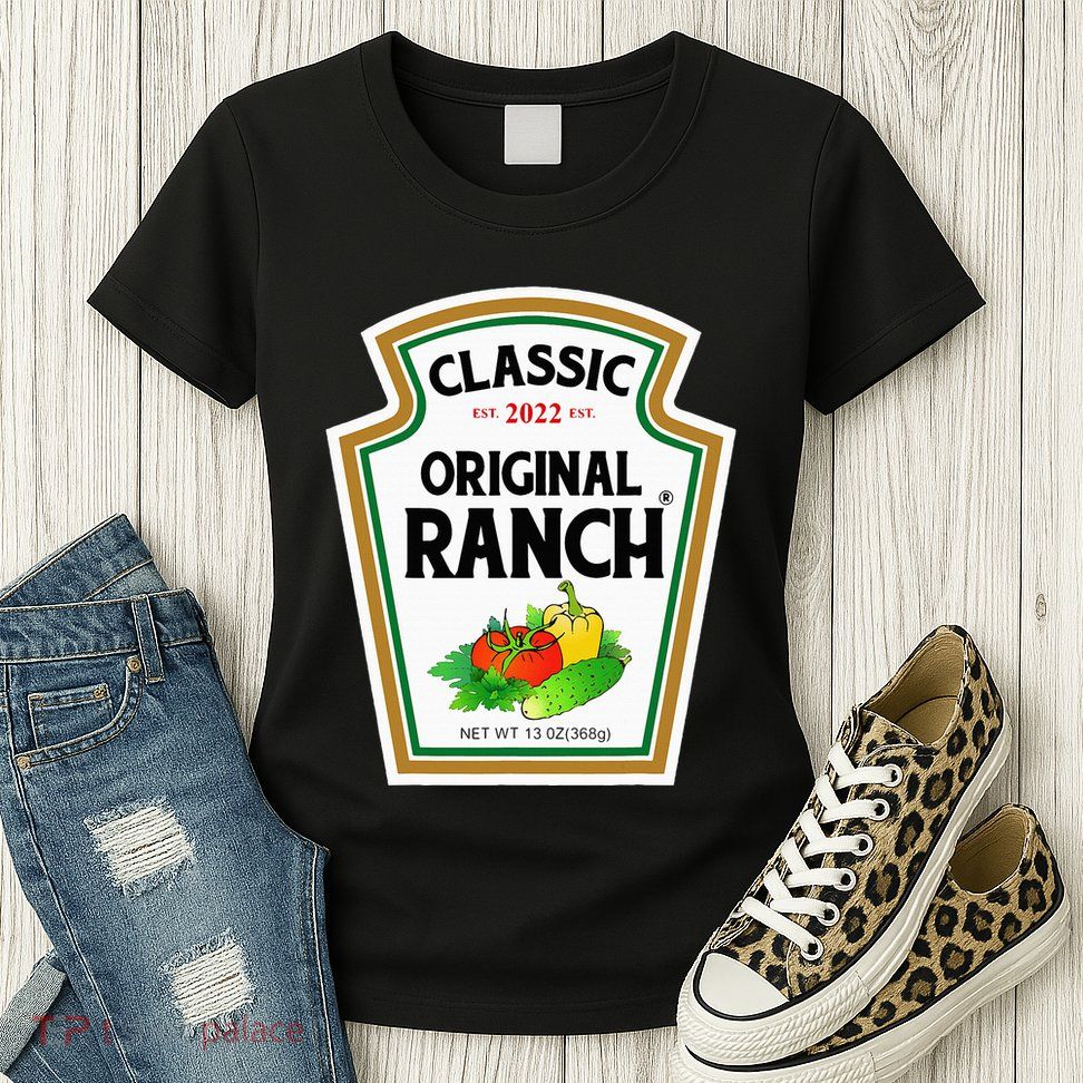 Ranch Sauce Green Salad Dressing Halloween Costume Matching Womens T-Shirt