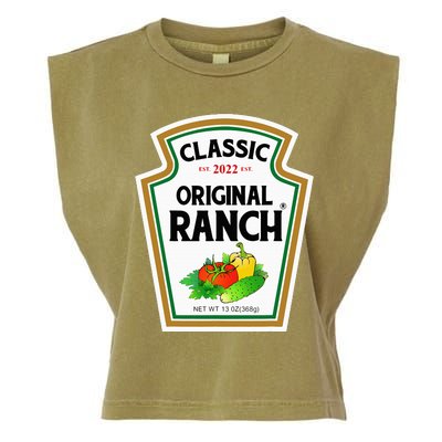 Ranch Sauce Green Salad Dressing Halloween Costume Matching Garment-Dyed Women's Muscle Tee