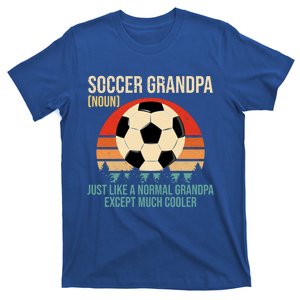 Retro Soccer Grandpa Definition Gift Soccer Player Grandpa Gift T-Shirt