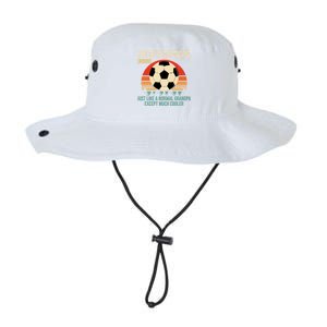 Retro Soccer Grandpa Definition Gift Soccer Player Grandpa Gift Legacy Cool Fit Booney Bucket Hat