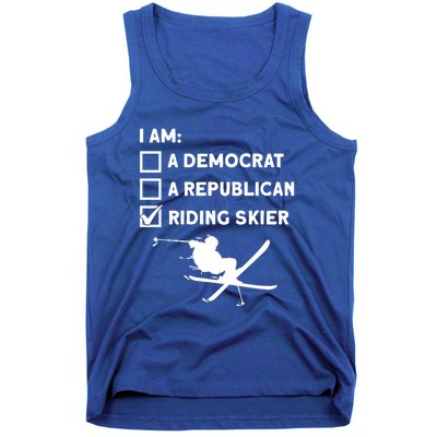 Riding Skier Gift Skiing Winter Sports Ski Mountains Skiing Gift Tank Top