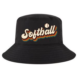 Retro Softball Graphic Softball Cool Comfort Performance Bucket Hat