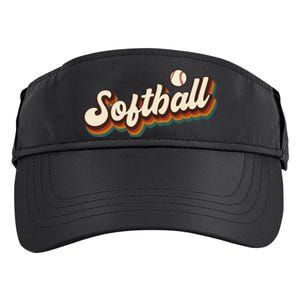 Retro Softball Graphic Softball Adult Drive Performance Visor